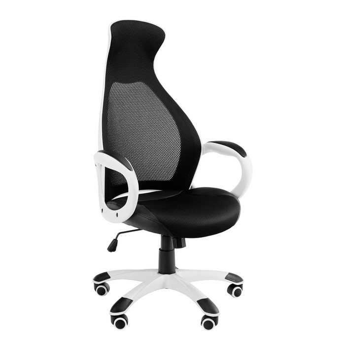 Эргономичное кресло руководителя YS - 717, белое эргономичное кресло everprof polo s сетка серый