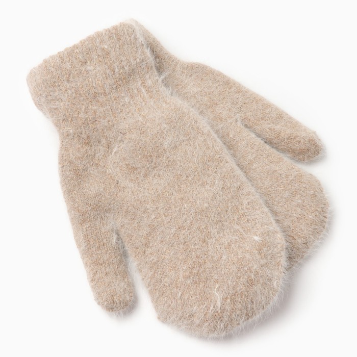 фото Варежки женские, цвет бежевый, размер 20 s.gloves