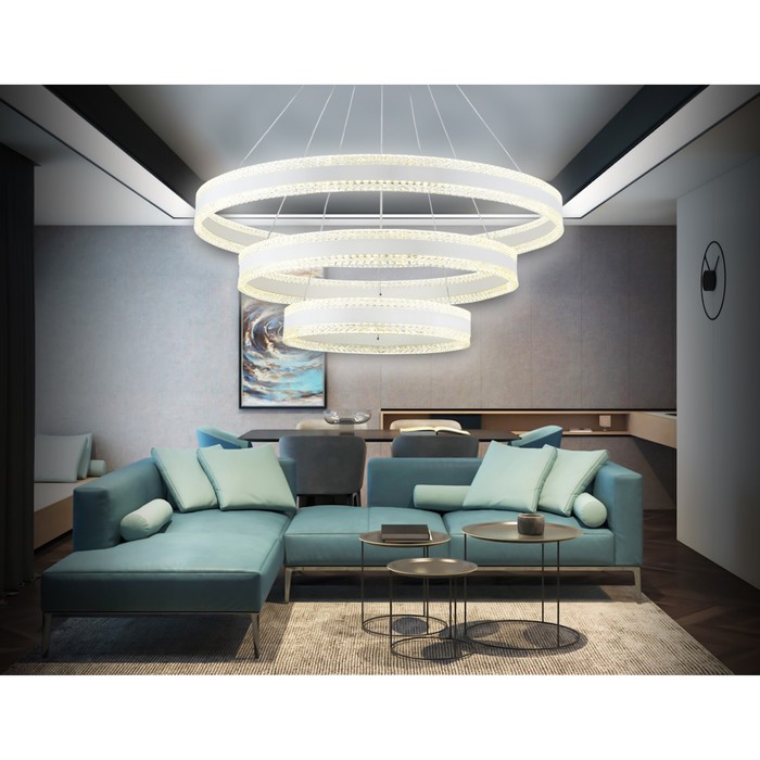 

Управляемый подвесной светодиодный светильник Ambrella light, Original, FA6181, 3хLED, 245 Вт, 18375Lum, 3000-6400К, цвет белый