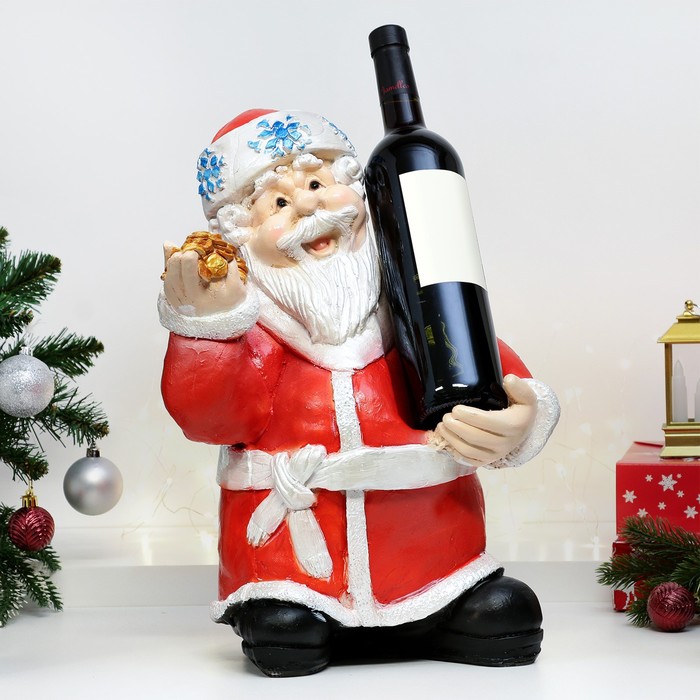 Подставка под бутылку Дед Мороз 28х48см подставка под бутылку вина тигр