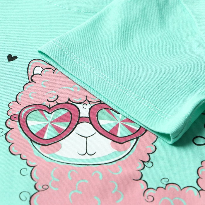 

Футболка для девочки, цвет мятный, рост 104 см