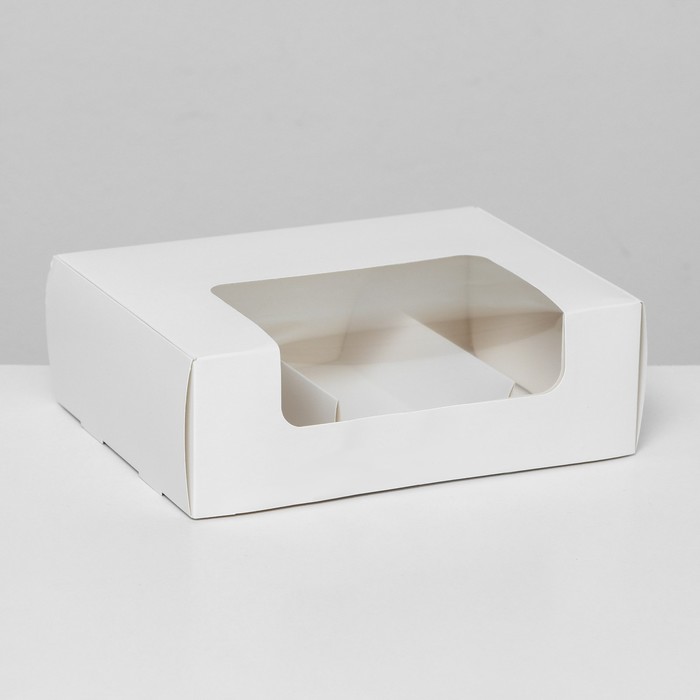 Коробка складная, под 3 эклера, белая, 15 х 15 х 6 см коробка складная белая 15 х 15 х 5 см
