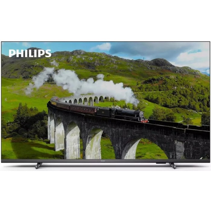 Телевизор Philips 43PUS7608/60, 43, 3840x2160, DVB-T2/C/S2, HDMI 3, USB 2, Smart TV, серый телевизор philips 55pus7608 60 55 3840x2160 dvb t2 c s2 hdmi 3 usb 2 smart tv серый