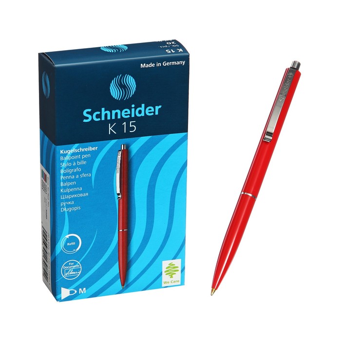 Ручка шариковая автоматическая Schneider K15 красная, 1,0мм, корпус красный oukitel k15 pro