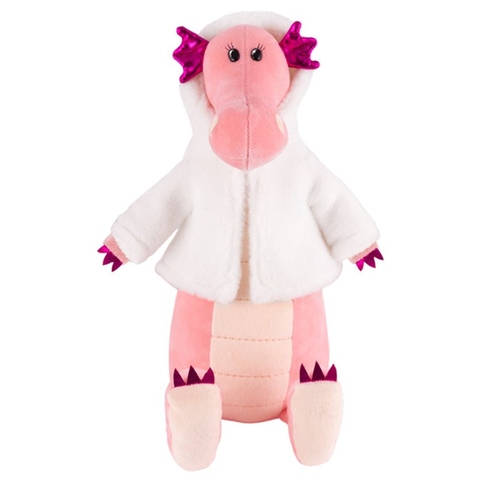 

Мягкая игрушка «Дракон Эмма», белая меховая шубка, 30 см