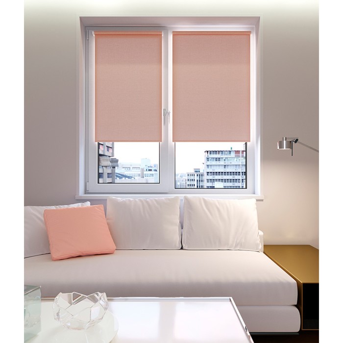 

Штора рулонная «Лестер», 200х175 см, цвет персик