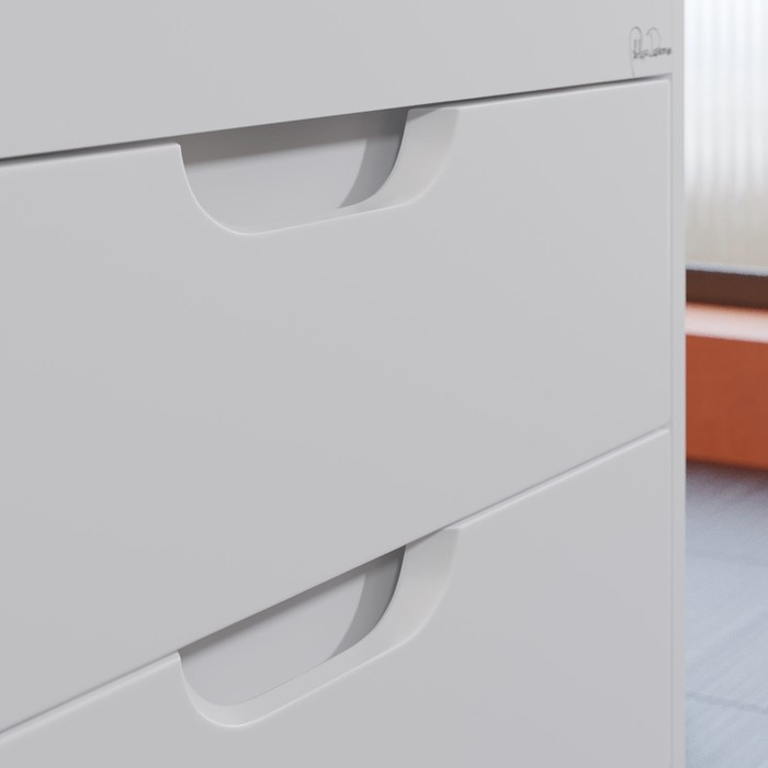 

Тумба с раковиной Uperwood Modul 65 см, подвесная, глянцевая, белая