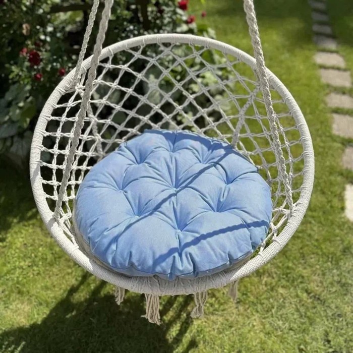 фото Подушка для качелей «билли», диаметр 60 см, цвет голубой pasionaria