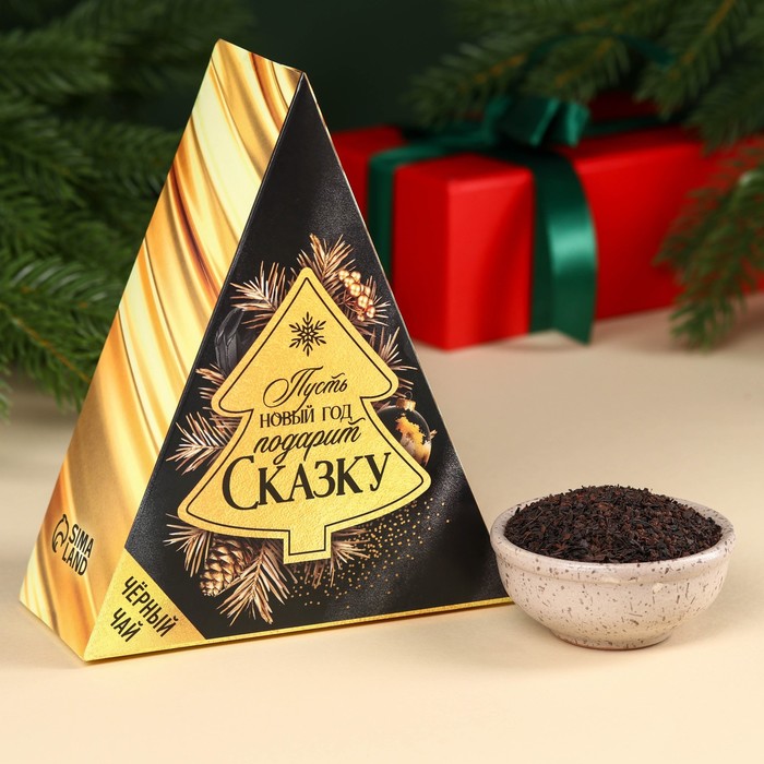 Чай чёрный «Новый год подарит сказку», в коробке-ёлке, 100 г. чай чёрный новый год подарит сказку в коробке ёлке 100 г