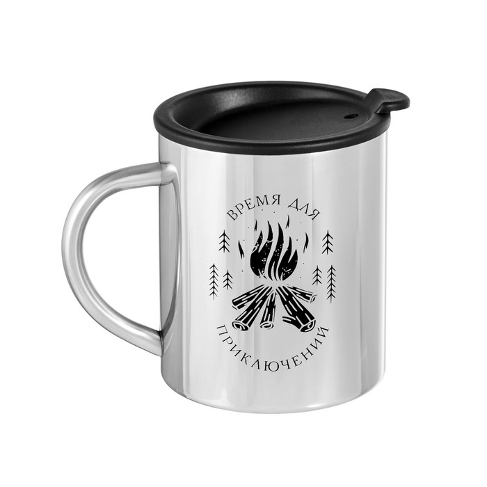 фото Термокружка, 300 мл, путь "мастер к. время для приключений", сохраняет тепло 2 ч