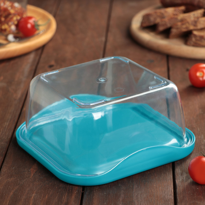 Набор пищевых контейнеров с крышками "Стандарт. Квадрат", 3 шт: 17,5х8 см (800 мл); 15,5х6,5 см (400 мл); 12х4 см (200 мл), цвет МИКС