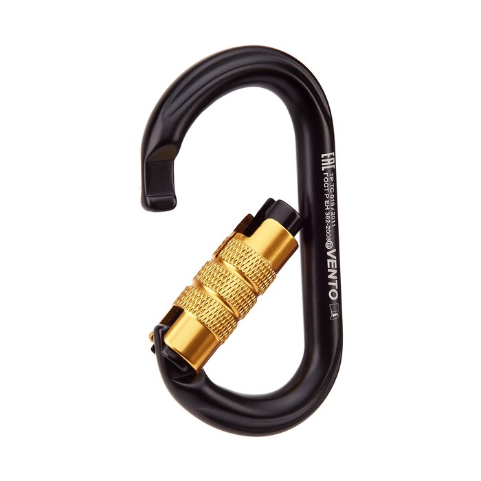 

Карабин "Овал автомат" с байонетной муфтой keylock, 24KN, черный