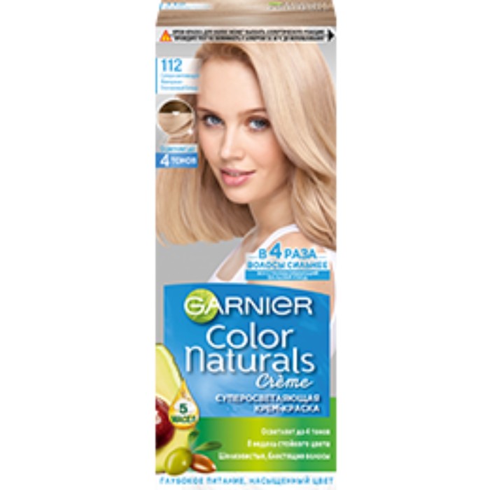 

Краска для волос Color Naturals, 112 суперосветляющий пепельный блонд