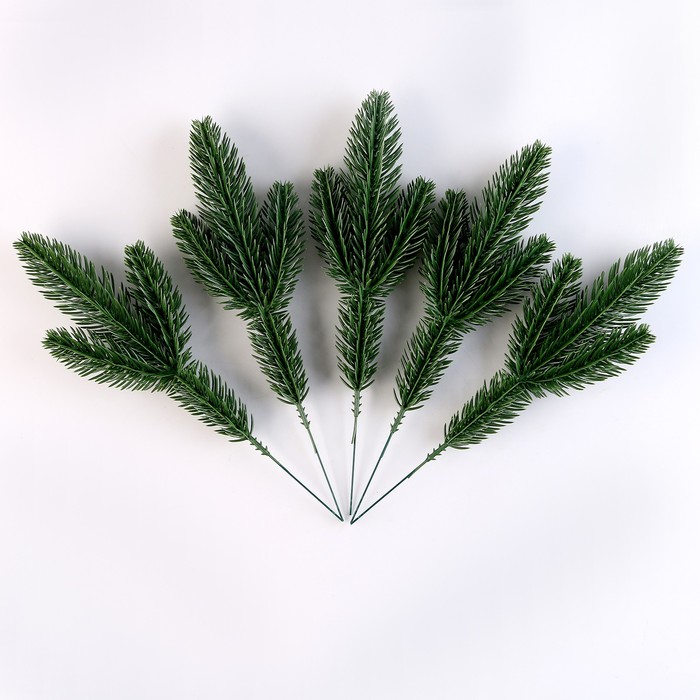 

Литая веточка, зелёная, 27 × 9, набор 5 шт.