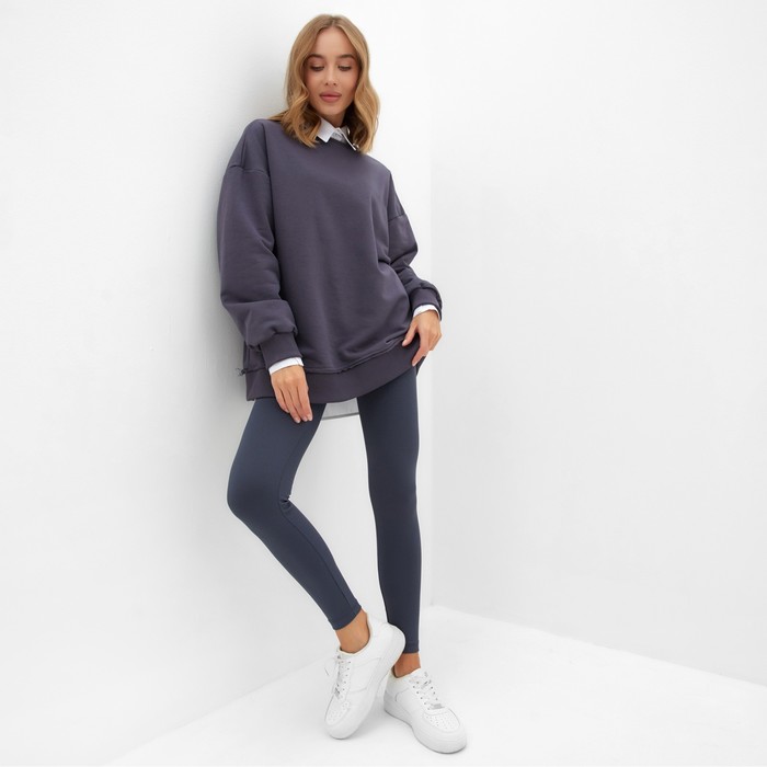 

Свитшот женский MINAKU: Casual Collection цвет графит, размер 50