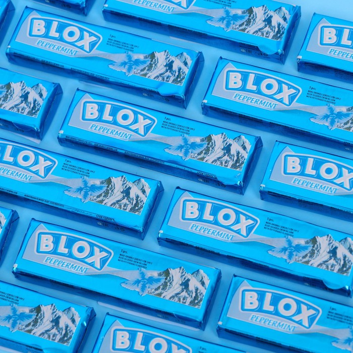 

Жевательная резинка BLOX с перечной мятой, 250 г