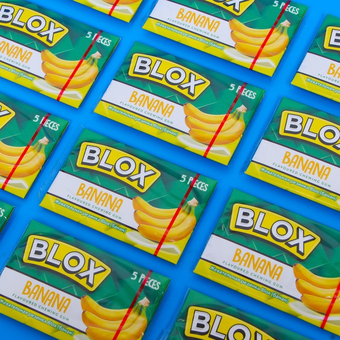 фото Жевательная резинка blox со вкусом банана, 240 г