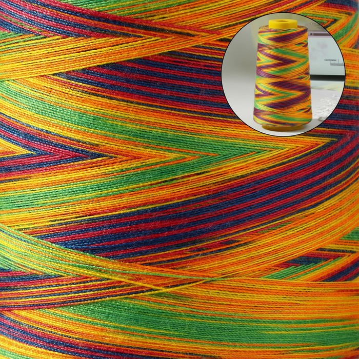 нитки мультиколор 40 2 3000 ярд цвет разноцветный Нитки мультиколор 40/2, 3000 ярд, цвет разноцветный