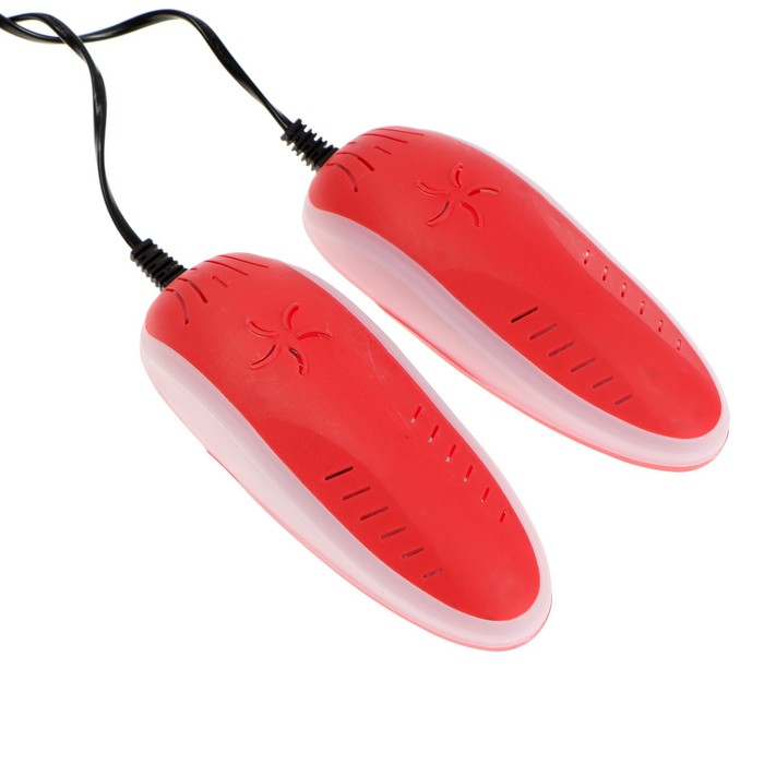 Сушилка для обуви Sakura SA-8159R, 75°С, пластик, подсветка, красный сушилка для обуви sakura sa 8155p