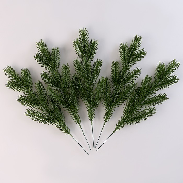 

Литая веточка, зелёная, 33 × 10 см, набор 5 шт.