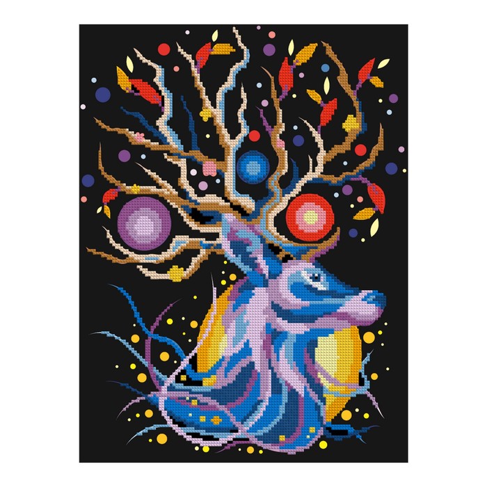 

Алмазная мозаика, 30 × 40 см, частичное заполнение «Олень»
