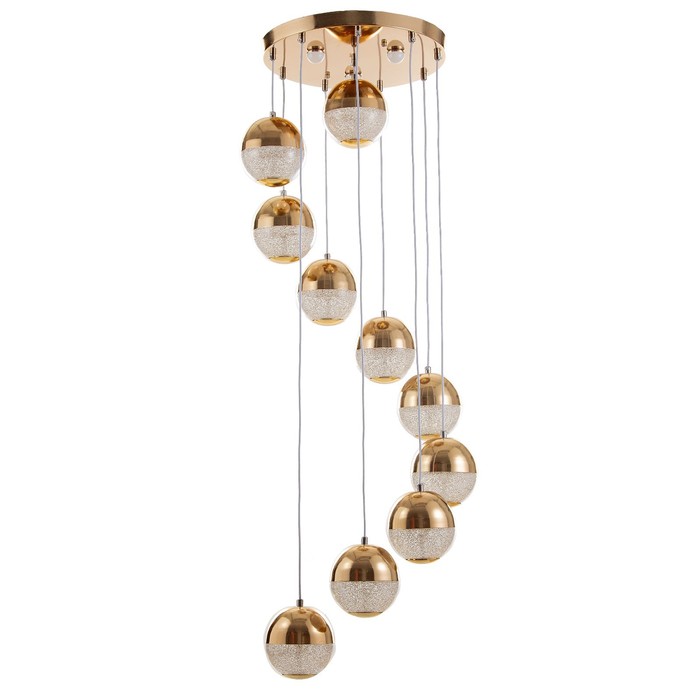 

Каскад "Лакшери" 10LED+3LED 79Вт ПДУ золото 40х40х200см BayerLux