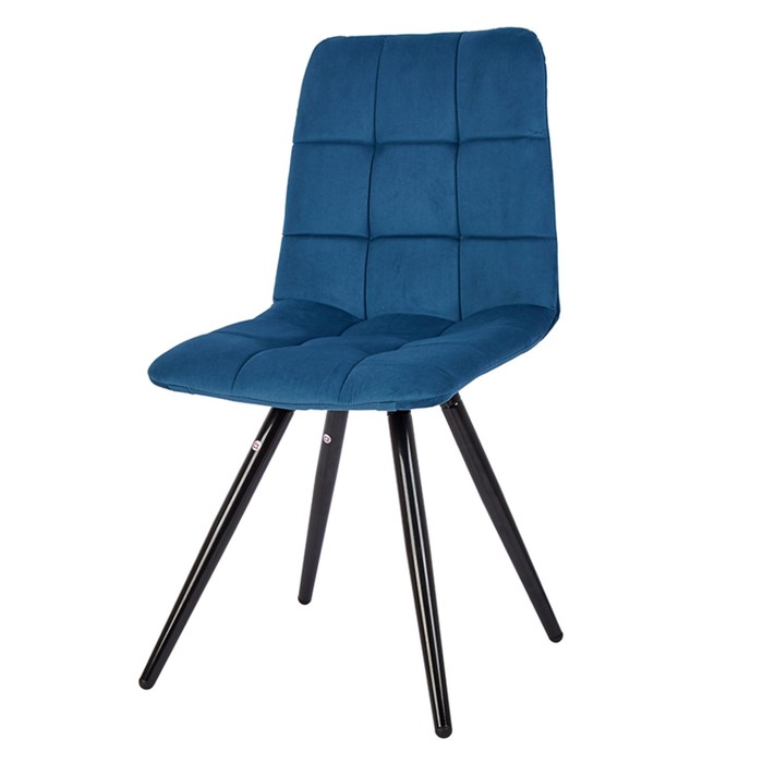 

Стул обеденный Polini Home Berlin SM, цвет синий-чёрный