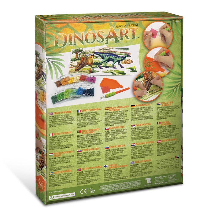 Картина по номерам из страз DinosArt