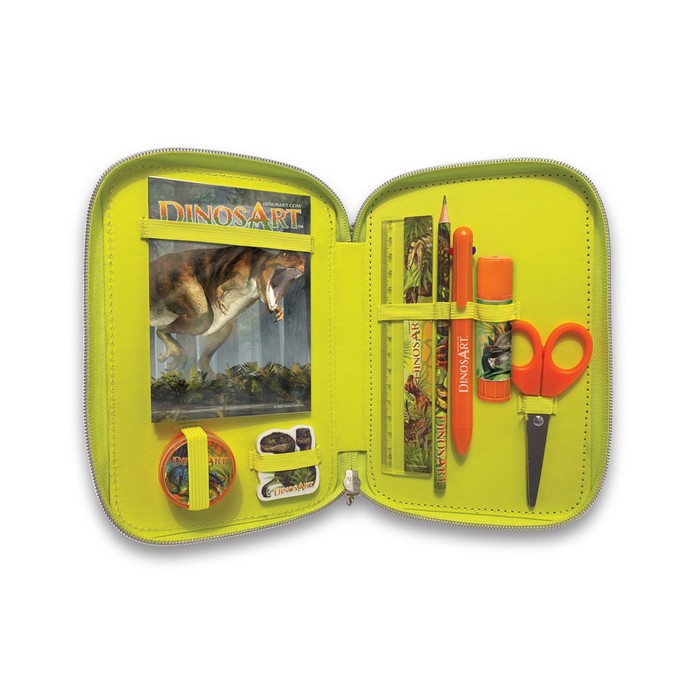 Школьный пенал с наполнением DinosArt