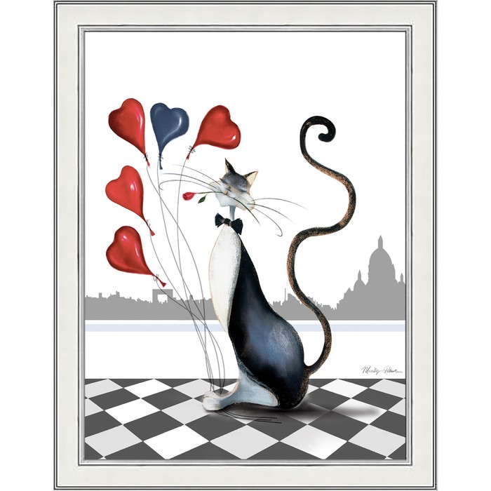 

Репродукция картины «Валентино», 30х40, рама (45-A355)