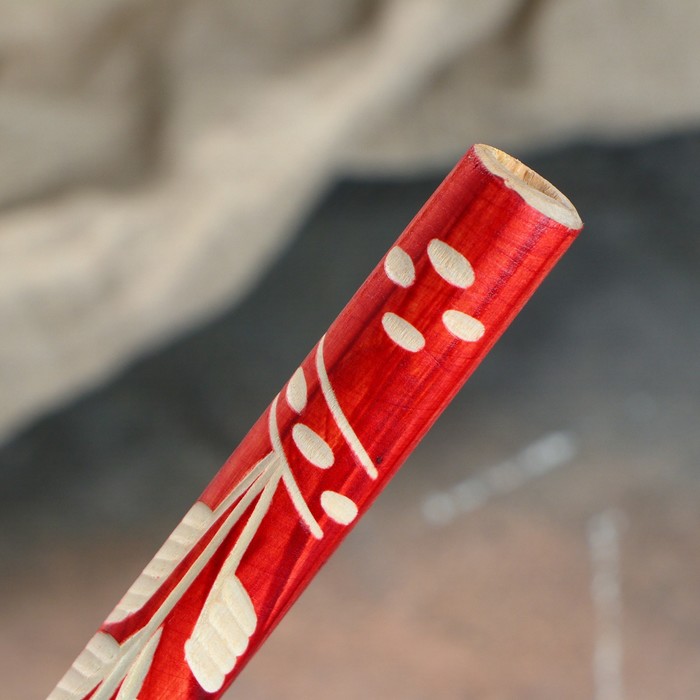 Дудочка резная, 16 см, микс