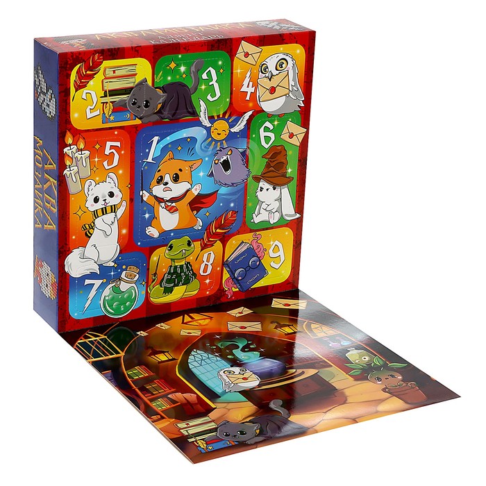 

Адвент-календарь «Новогоднее волшебство», аквамозаика 1000 шариков, 9 карточек