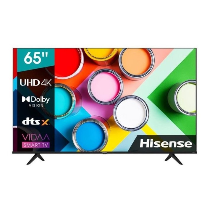 Телевизор Hisense 65A6K, 65, 3840x2160, DVB-T/T2/C/S2, HDMI 3, USB 2, Smart TV, чёрный телевизор topdevice tdtv65cs06ubk 65 3840x2160 dvb t2 c s2 hdmi 3 usb 2 smart tv чёрный