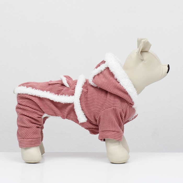 фото Комбинезон "малыш", размер xs (дс 20 см, ог 30 см, ош 20 см), розовый