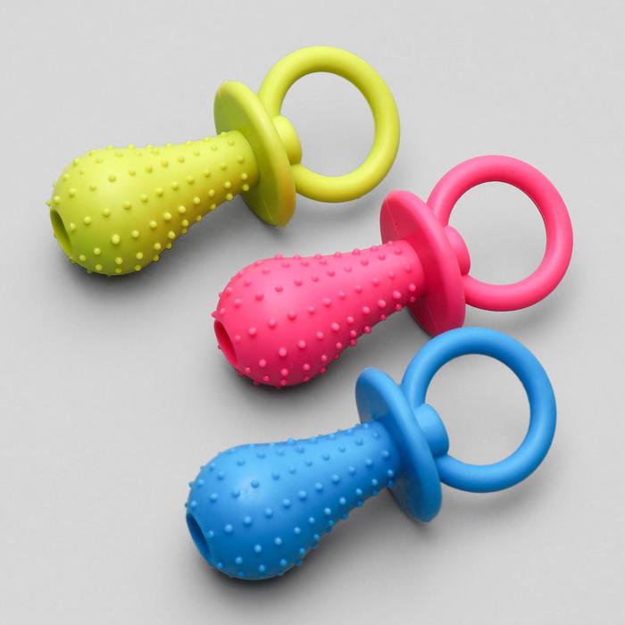 Игрушка жевательная "Соска", TPR, 9,5 см, микс цветов