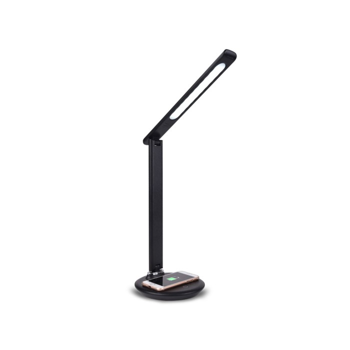 

Светодиодная настольная лампа с беспроводной зарядкой Ambrella light, Desk, DE521, LED, 8 Вт, 300Lum, 3000-6400К, цвет чёрный