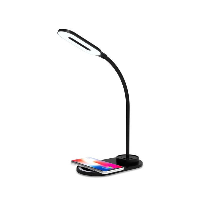 Светодиодная настольная лампа с беспроводной зарядкой Ambrella light, Desk, DE589, LED, 3 Вт, 150Lum, 3000-6400К, цвет чёрный