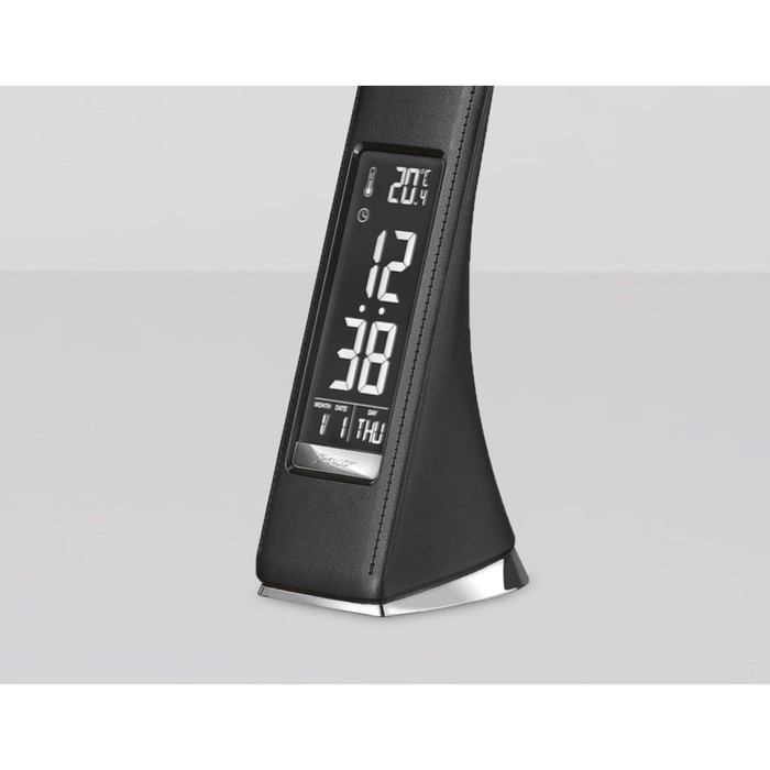 фото Светодиодная настольная лампа с дисплеем ambrella light, desk, de509, led, 6 вт, 200lum, 3000-6400к, цвет чёрный