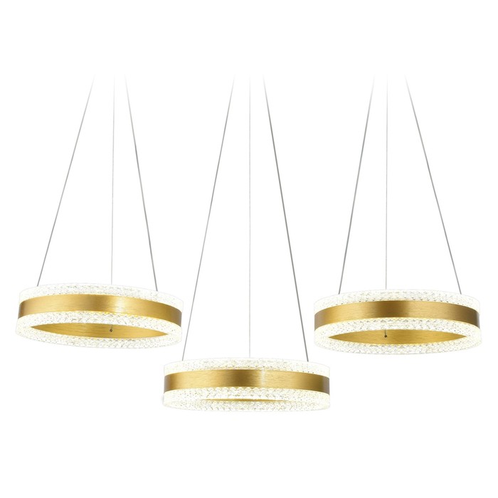 

Управляемый подвесной светодиодный светильник Ambrella light, Original, FA6208, 3хLED, 122 Вт, 9150Lum, 3000-6400К, цвет золото