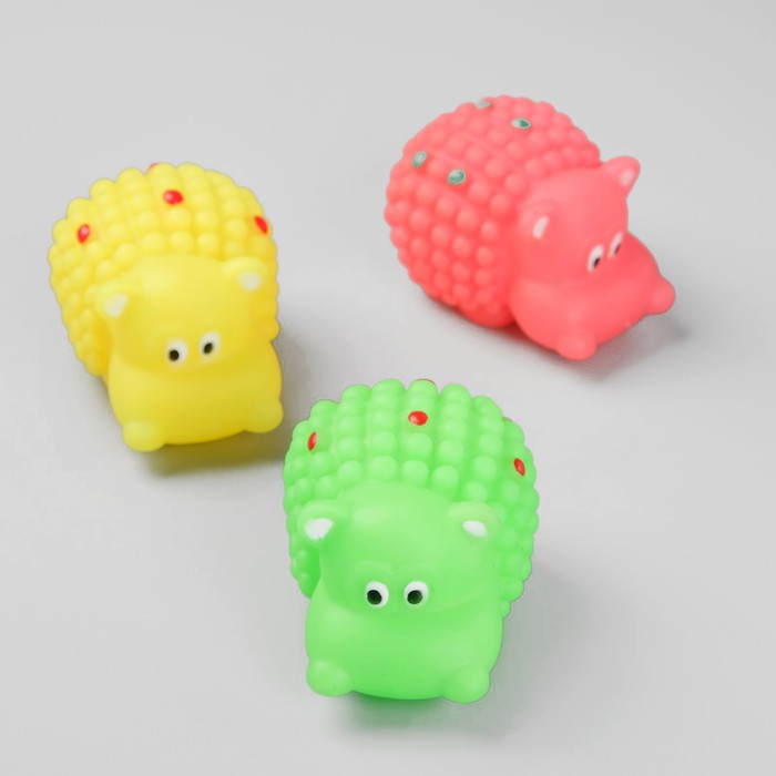 Игрушка пищащая "Бегемотик", микс цветов