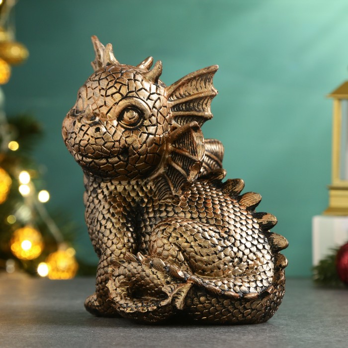 

Фигура "Дракон игривый" бронза, 18х14х12см