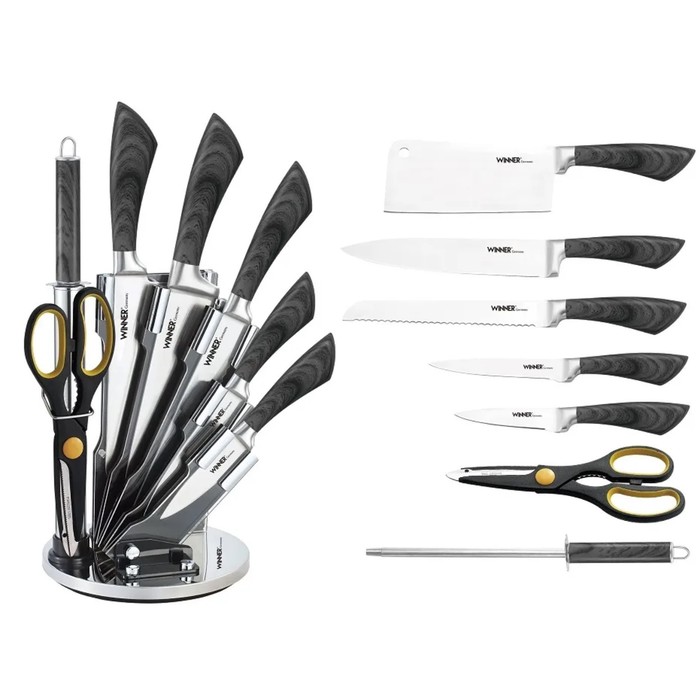 Набор ножей Winner, 8 предметов набор строительных ножей и скребков 8 предметов