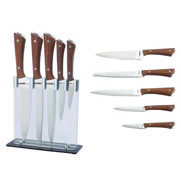 цена Набор ножей Winner, 6 предметов