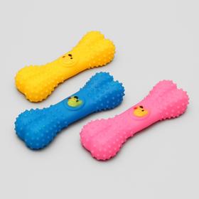 

Игрушка пищащая "Веселая кость" для собак, 15 см, микс цветов
