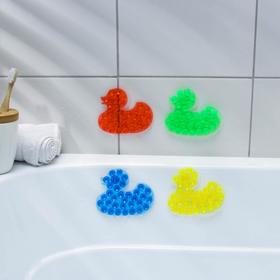 Мини-коврик для ванны «Уточка», 9×11 см, цвет МИКС Ош