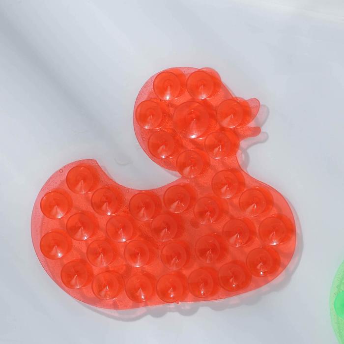 Мини-коврик для ванны "Уточка", цвет МИКС