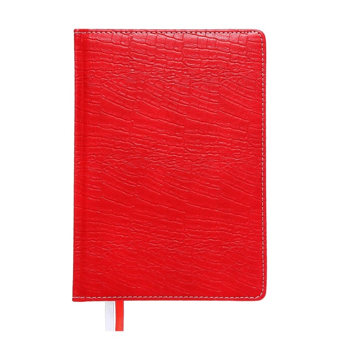 Ежедневник недатир A5 160л кожзам Attomex.Croco,тв обл с пор,перф,2ляс,бел бл70,крас
