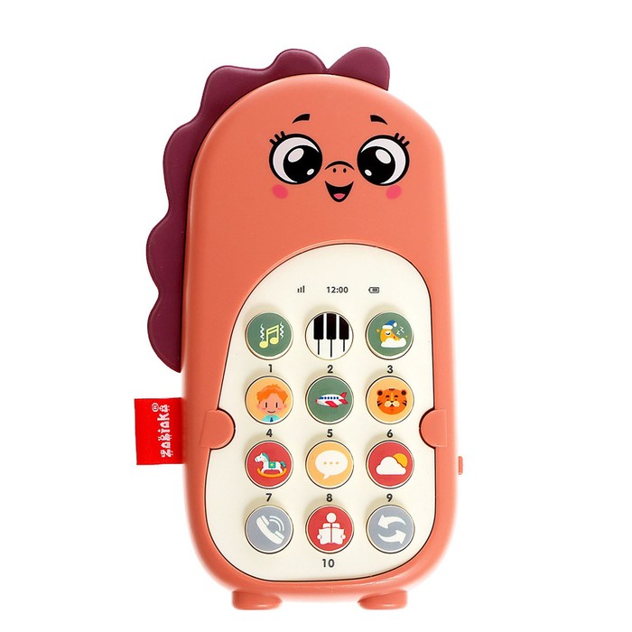Музыкальный телефон «Маленький дракочник», звук, цвета МИКС, в пакете микрофон музыкальный новогодние истории звук свет цвета микс в пакете