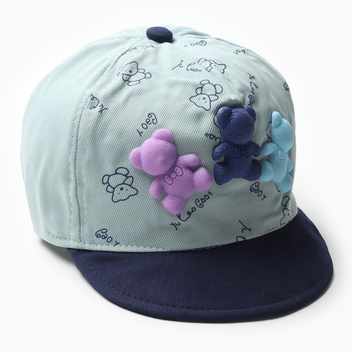 

Кепка детская MINAKU "Мишки", цвет зелёный, размер 44-46