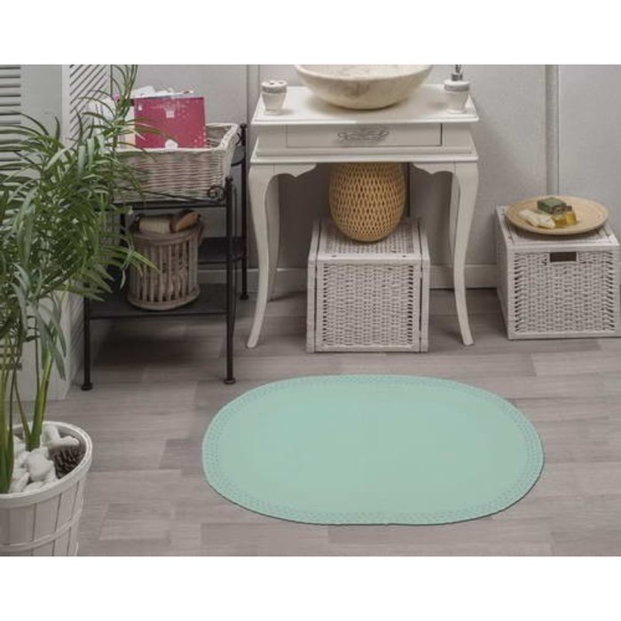 

Набор ковриков для ванной, размер 60х100 см, 50х70 см, цвет ментоловый